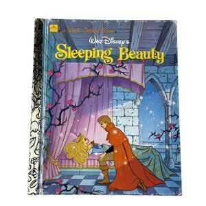 Walt Disney Sleeping Beauty Little Golden Book 1986  Childrens Story Book u
